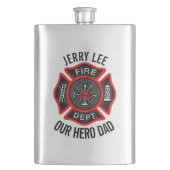 Firefighter Custom Text Name Persoonlijk Flacon (Voorkant)