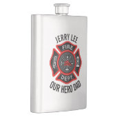 Firefighter Custom Text Name Persoonlijk Flacon (Rechts)