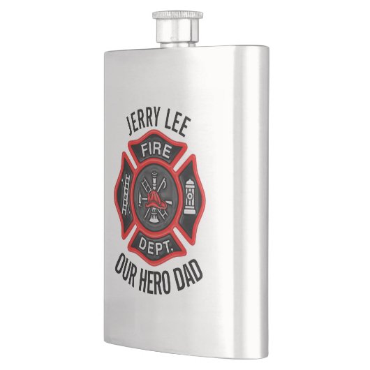 Firefighter Custom Text Name Persoonlijk Flacon (Links)