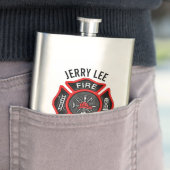 Firefighter Custom Text Name Persoonlijk Flacon (Voorbeeld)