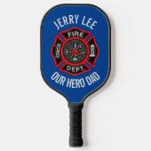 Firefighter Custom Text Name Persoonlijk Pickleball Paddle (Voorkant)