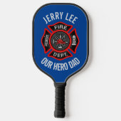 Firefighter Custom Text Name Persoonlijk Pickleball Paddle (Achterkant)