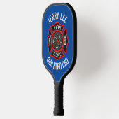 Firefighter Custom Text Name Persoonlijk Pickleball Paddle (Links)