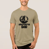 Firefighter Dad, Father's Day Tri-Blend Shirt (Voorkant)