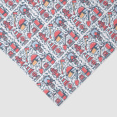 Firefighter Decoupage Tissuepapier (Detail)