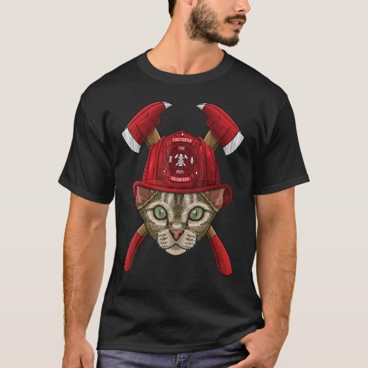 Firefighter Devon Rex Fireman Boys Kids Fire Rescu T-shirt (Voorkant)