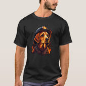 Firefighter Dog Fireman Helmet Firefighter Dog Boy T-shirt (Voorkant)