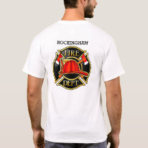 Firefighter Emblem Red en Black