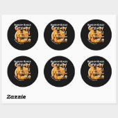 Firefighter | Erelid Grumpy Firefighter Ronde Sticker (Vel)