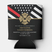 Firefighter Fire Academy Graduation Party-gunst Blikjeskoeler (Achterkant)