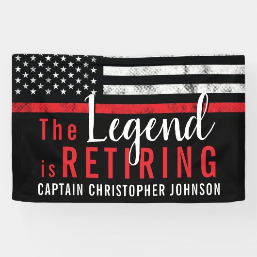 Firefighter Fire Department Retirement Fireman Spandoek (Horizontaal)