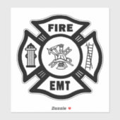 Firefighter Fire Rescue EMT Decals Sticker (Vel)