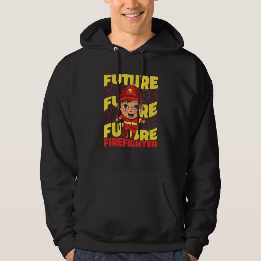 Firefighter Fire Rescue Fireman 4 Hoodie (Voorkant)