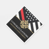 Firefighter Fireman Fire Academy Graduation Servet (Hoek)