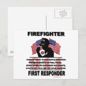 FireFighter_First_Responder Briefkaart (Voorkant / Achterkant)