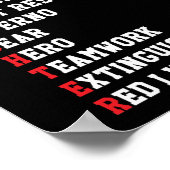 Firefighter First Responder Poster (Hoek)