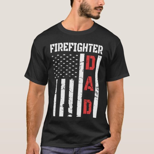 Firefighter flag shirt Fathers Day 2020 Gift (Voorkant)