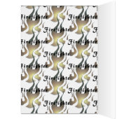 Firefighter Flames Happy Birthday (Binnen (Links))