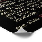 Firefighter Funny Dictionary Term.Png Poster (Hoek)