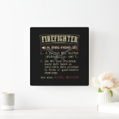 Firefighter Funny Dictionary Term.Png Vierkante Klok (Huis)