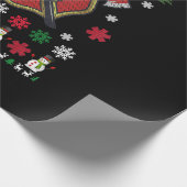 Firefighter Funny Kerstcute Lover Giften Cadeaupapier (Hoek)