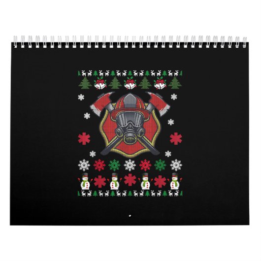 Firefighter Funny Kerstcute Lover Giften Kalender (Hoes)