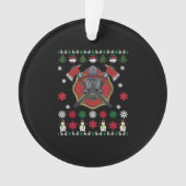 Firefighter Funny Kerstcute Lover Giften Ornament (voorkant)