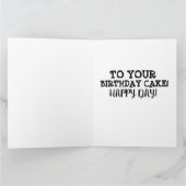 FIREFIGHTER FUNNY OVER DE HILL BIG BIRTHDAY KAART (Binnen)