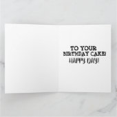 FIREFIGHTER FUNNY OVER DE HILL BIG BIRTHDAY KAART (Binnen)