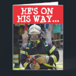 FIREFIGHTER FUNNY OVER DE HILL BIG BIRTHDAY KAART<br><div class="desc">FIREFIGHTER FUNNY BIRTHDAY KAART</div>