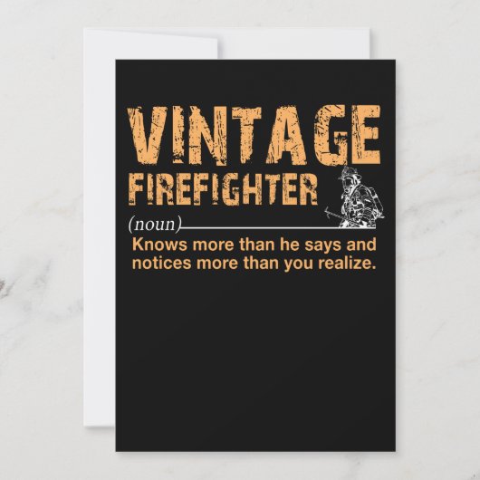 Firefighter Gift | brandweerman Funny Feestdagenkaart (Voorkant)