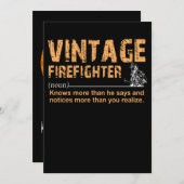Firefighter Gift | brandweerman Funny Feestdagenkaart (Voorkant / Achterkant)