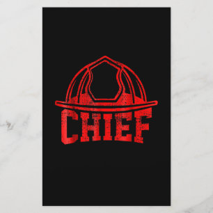 Firefighter Gift Chef brandweerkorps Briefpapier