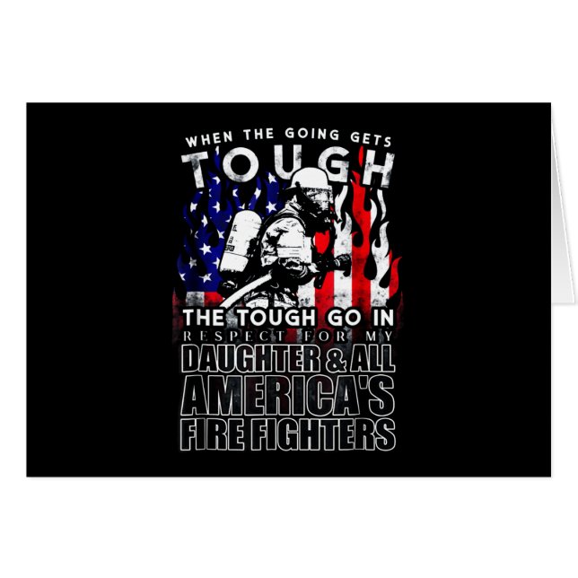 Firefighter Gift | Daughter American Firefighter (Voorkant Horizontaal)