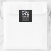 Firefighter Gift | Daughter American Firefighter Vierkante Sticker (Tas)