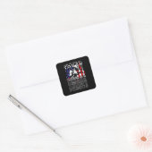 Firefighter Gift | Daughter American Firefighter Vierkante Sticker (Envelop)