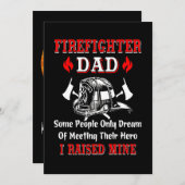Firefighter Gift | Firefighter Dad Gifts Feestdagenkaart (Voorkant / Achterkant)
