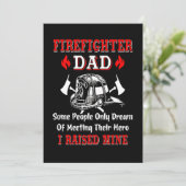 Firefighter Gift | Firefighter Dad Gifts Feestdagenkaart (Staand voorkant)