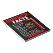 Firefighter Gift | Firefighter Facts Gifts Notitieblok (Schuin)