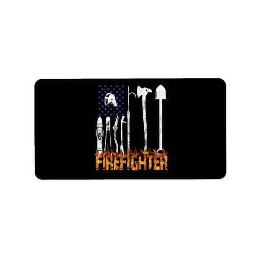 Firefighter Gift | Firefighter Lovers Gift Etiket (Voorkant)