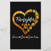 Firefighter Gift | Firefighter Lovers Gift Flyer (Achterkant)