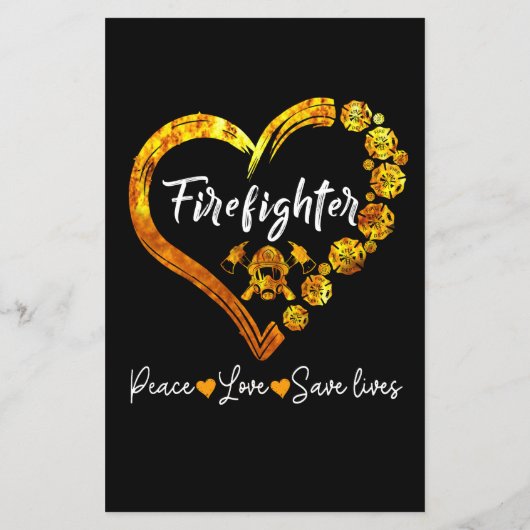 Firefighter Gift | Firefighter Lovers Gift Flyer (Achterkant)