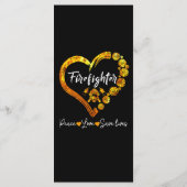 Firefighter Gift | Firefighter Lovers Gift Menu (Achterkant)