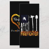 Firefighter Gift | Firefighter Lovers Gift Menu (Voorkant / Achterkant)