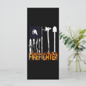 Firefighter Gift | Firefighter Lovers Gift Menu (Staand voorkant)