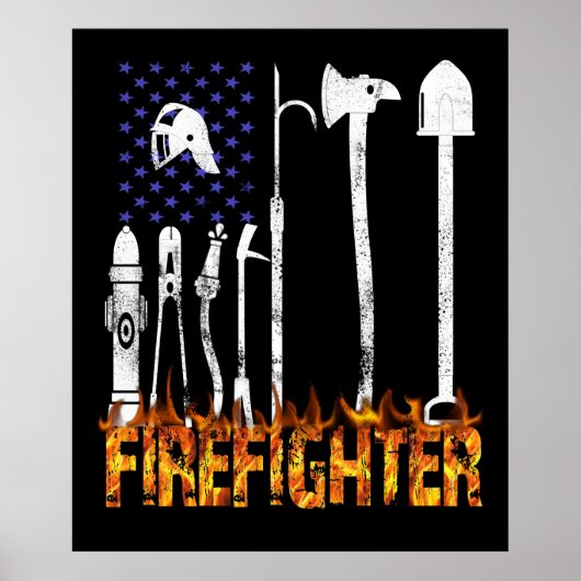 Firefighter Gift | Firefighter Lovers Gift Poster (Voorkant)