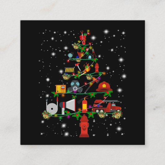 Firefighter Gift | Fun voor pretvuurgevechten voor Vierkante Visitekaartje (Voorkant)