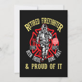 Firefighter Gift | Gepruiteerde brandweerman en gr Feestdagenkaart (Voorkant)
