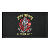 Firefighter Gift | Gepruiteerde brandweerman en gr Naambadge (Voorkant)