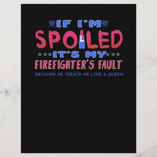 Firefighter Gift | Het is de fout van mijn brandwe Briefhoofd (Voorkant)